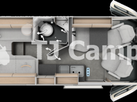 Malibu 640 LE RB two rooms skyview