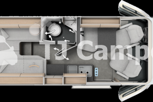 Malibu 640 LE RB two rooms skyview