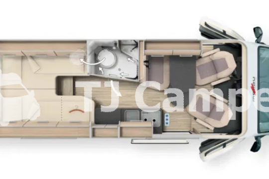 Malibu van 640 Two Rooms LE RB GT
